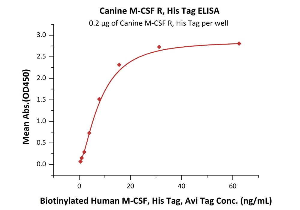 Canine M-CSF R / CSF1R / CD115 Recombinant Protein
